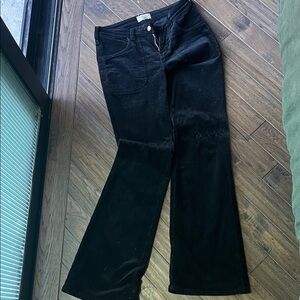 Pilcro Black Flare Corduroy Jeans